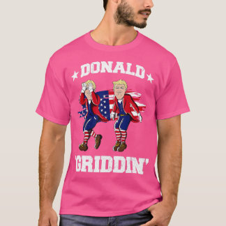 4 juli Donald rump Griddy Donald Griddin T Shirt