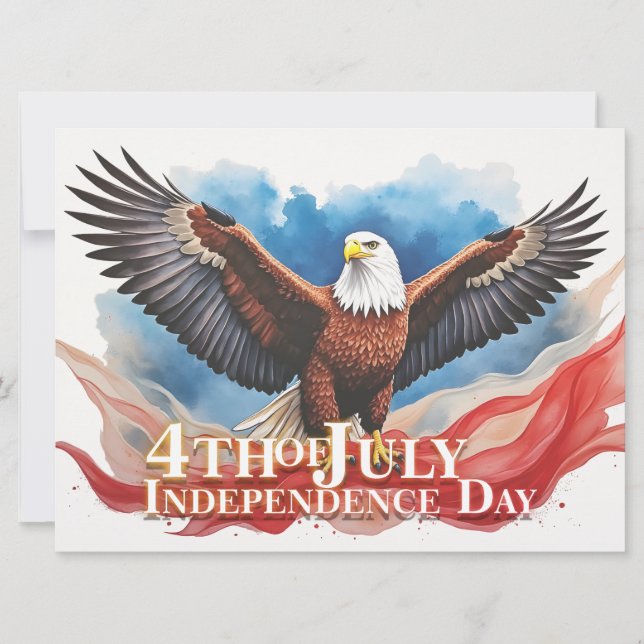4 juli Eagle - Patriotic Art Design (Framsida)