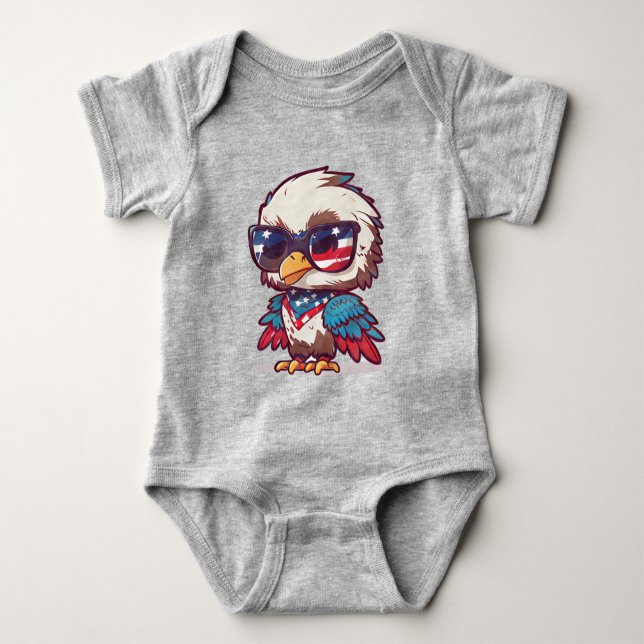 4 juli Eagle T Shirt (Framsida)