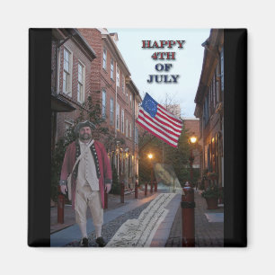 4 juli Elfreths Alley Magnet