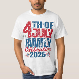 4 juli Familj Firande 2025 T Shirt