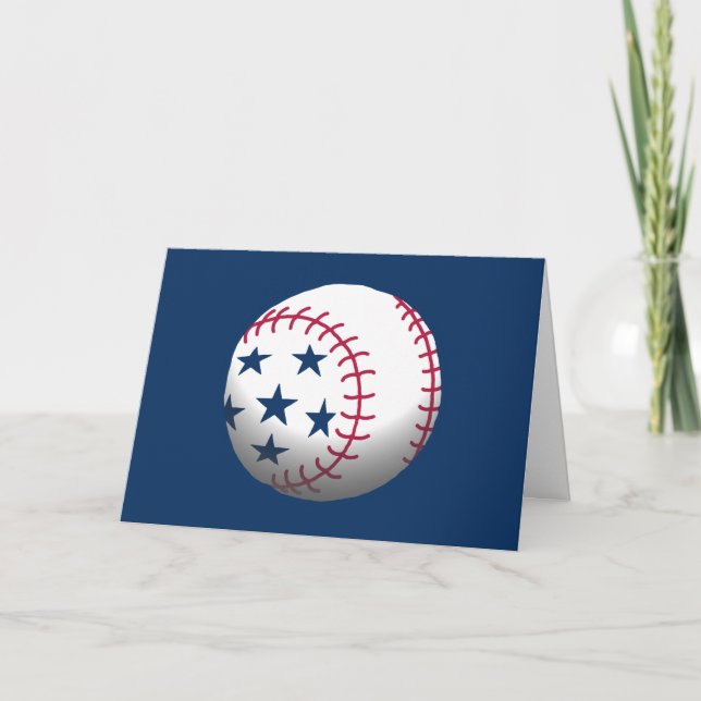 4 juli-fest Baseball Inbjudan (Framsida)