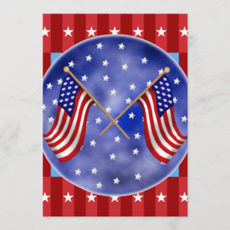 4 juli-fest Invitationer Inbjudningar