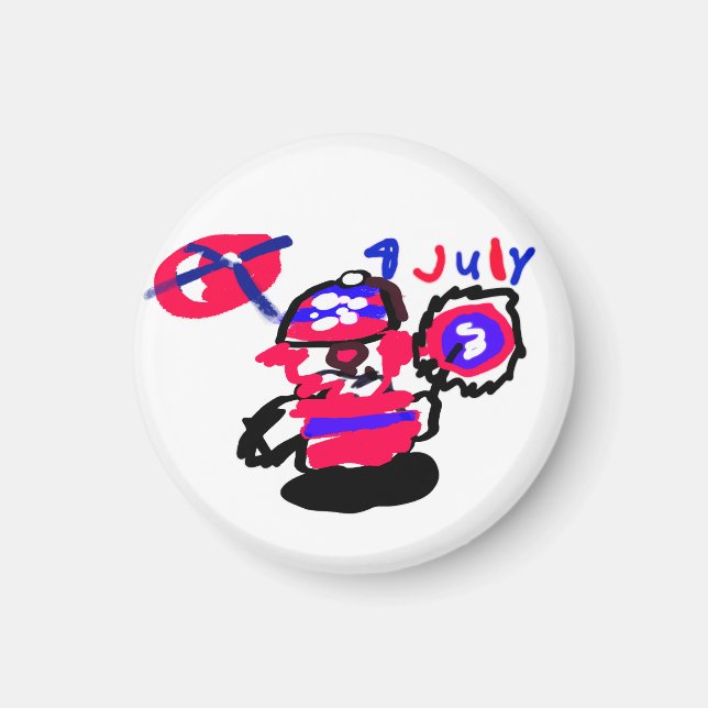 4 juli-fest magnet (Framsidan)