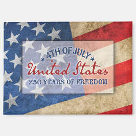 4 juli festgåva USA 250-årsjubileum Magnet