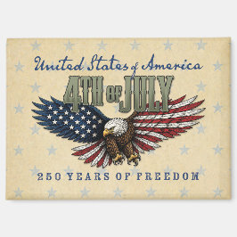 4 juli festgåva USA 250 årsjubileum Magnet
