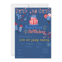 4 juli-festlig inbjudan – Amerikas 250-årsdag