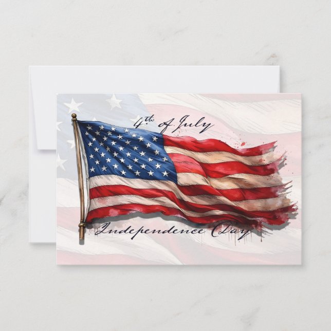 4 juli – Fira med USA:s flagga (Framsida)