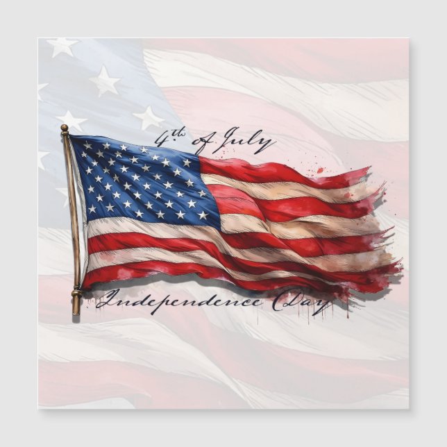 4 juli – Fira med USA:s flagga (Framsida)