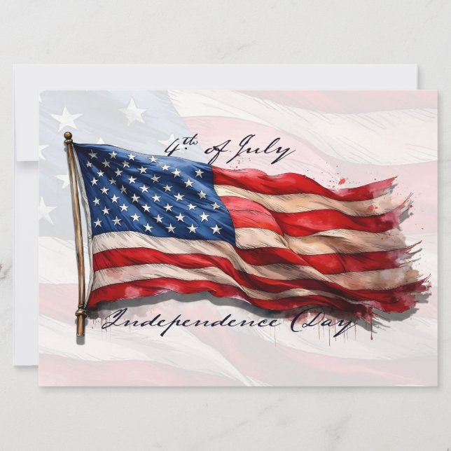 4 juli – Fira med USA:s flagga (Framsida)