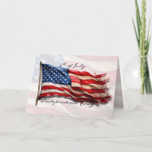 4 juli – Fira med USA:s flagga Kort