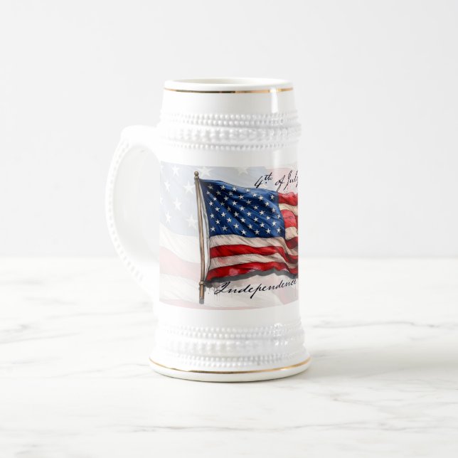 4 juli – Fira med USA:s flagga Sejdel (Framsida vänster)