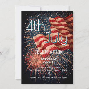 4 juli Firande Bash Inbjudningar