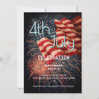 4 juli Firande Bash Inbjudningar