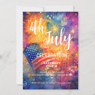 4 juli Firande Bash Inbjudningar