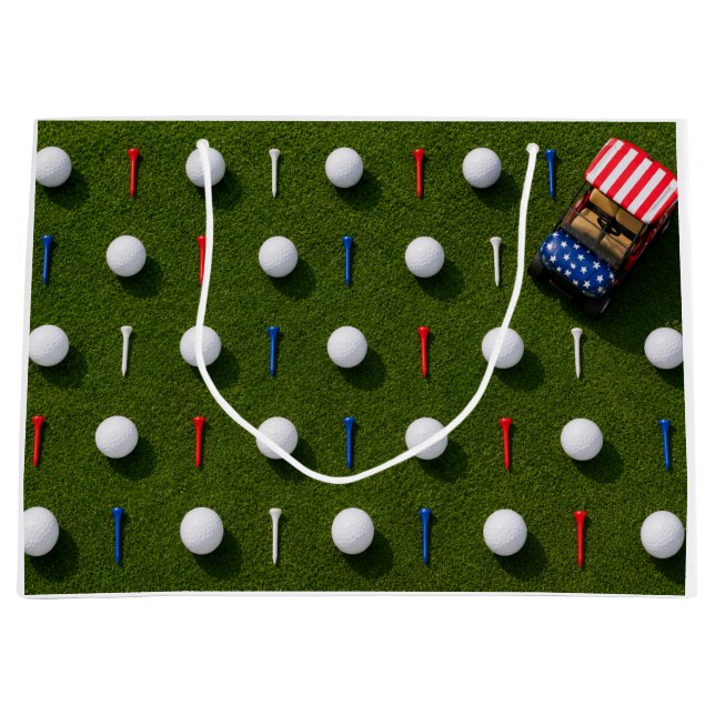 4 juli-firande för golfare  Stor presentpåse (Framsidan)