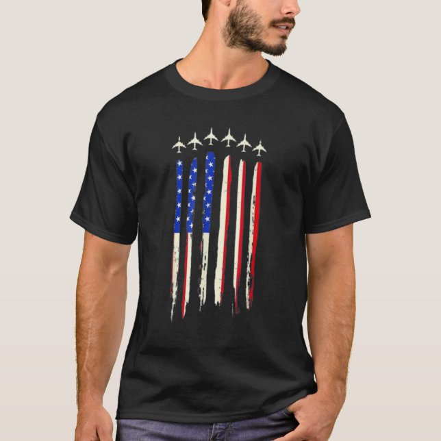 4 juli Firande i Independence day T Shirt (Framsida)