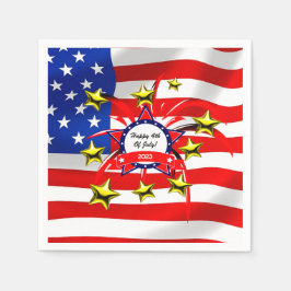 4 juli Firande Pappersservett