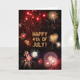 4 juli Fireworks Kort