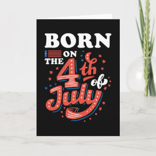 4 juli födelsedag kort