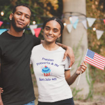 4 juli Födelsedag T-shirt