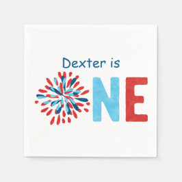 4 juli Första födelsedag Pappersservett