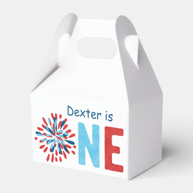 4 juli Första födelsedag Presentaskar (Framsidan Sidan)