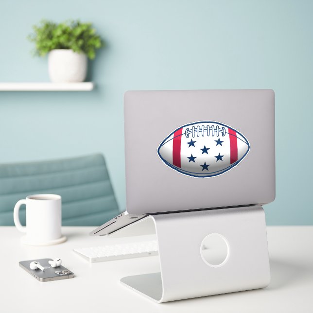 4 juli Fotboll Klistermärken (Laptop På Skrivbordet)
