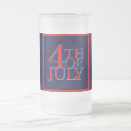 4 juli - frostat ölglas