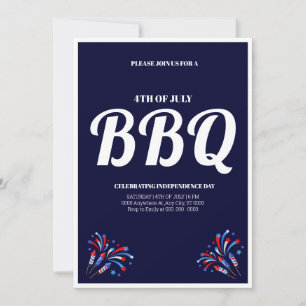 4 juli fyrverkeri grillfest inbjudningar