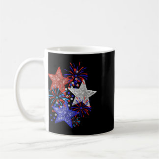 4 juli fyrverkerier kaffemugg