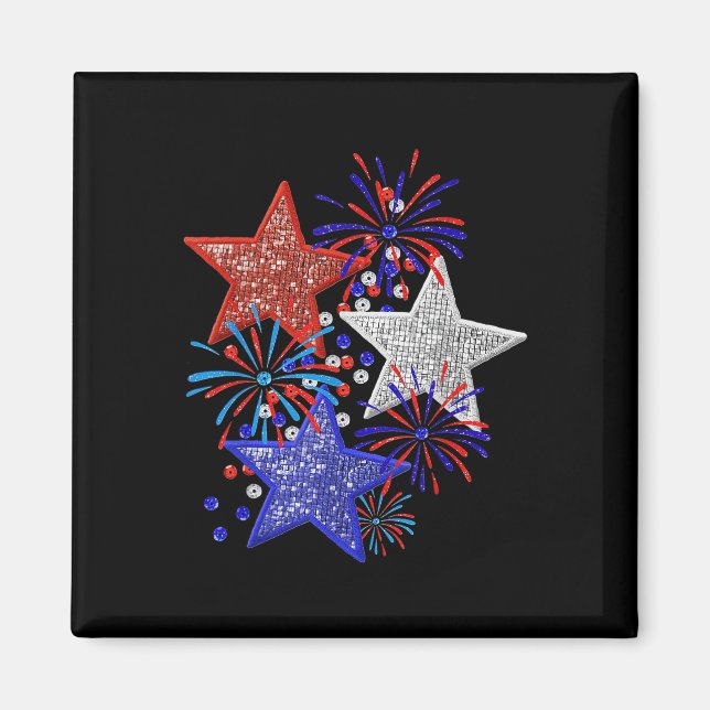 4 juli fyrverkerier  magnet (Framsidan)