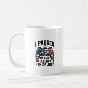 4 juli Gamer Patriotisk TV-spel Tröja_1 Kaffemugg