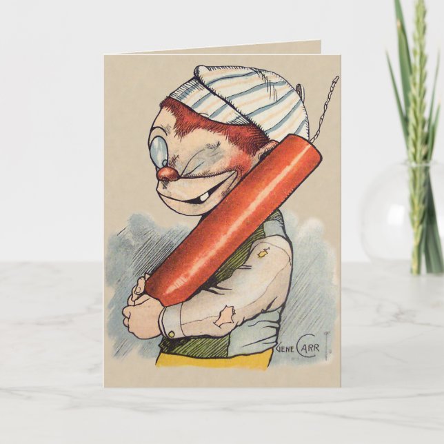 4 juli Gene Carr Illustration Kort (Framsida)