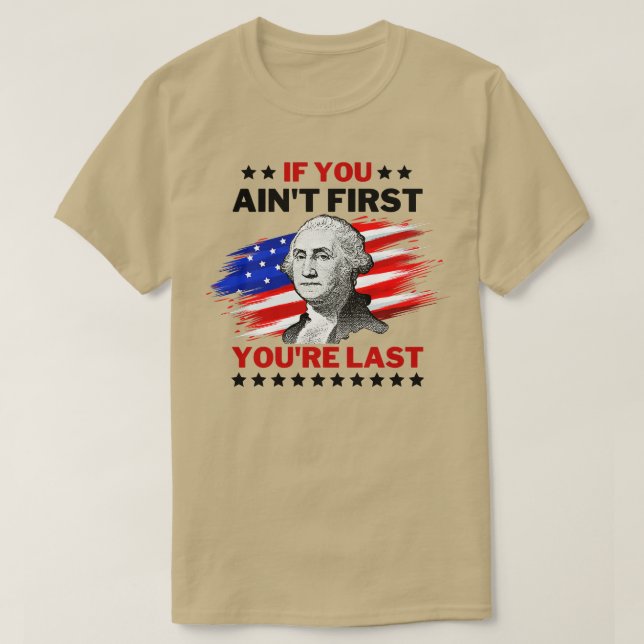 4 juli George Washington 1 T Shirt (Design framsida)