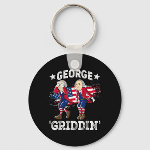 4 juli George Washington Griddy George Griddi Nyckelring