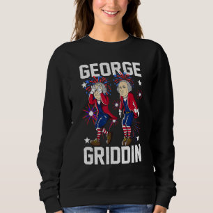 4 juli George Washington Griddy George Griddi T Shirt