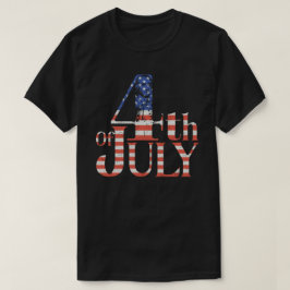 4 juli George Washington Retro Patriotisk T Shirt