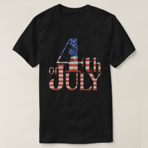 4 juli George Washington Retro Patriotisk T Shirt