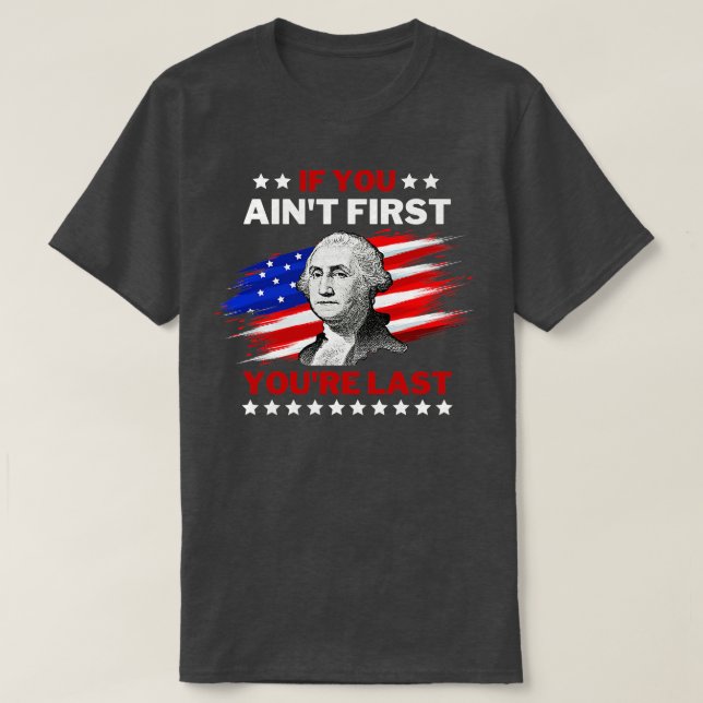 4 juli George Washington T Shirt (Design framsida)