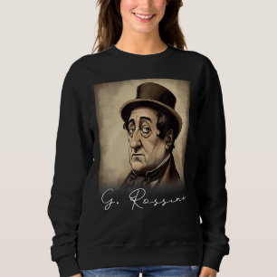 4 juli Gioachino Rossini USA Flagga Musiker Komp T Shirt