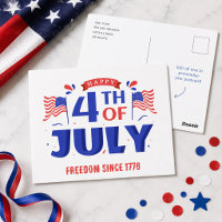 4 juli Glad självständighetsdag, Frihet 1776