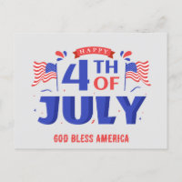 4 juli Glad självständighetsdag Gud välsigne USA