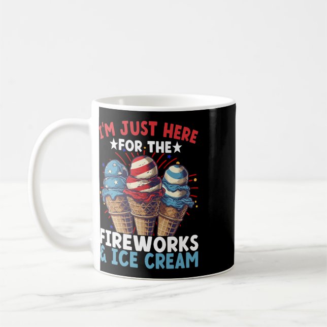 4 juli-glass Patriotisk glass  Kaffemugg (Vänster)