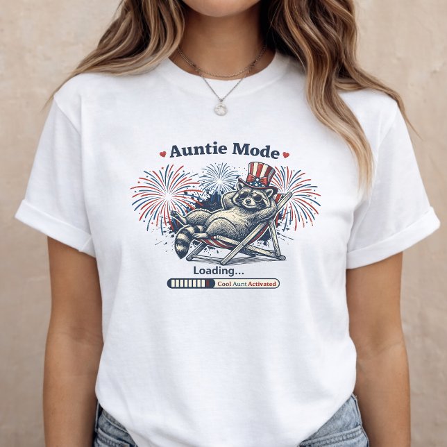 4 juli graviditetsannonsering faster t shirt (Skapare uppladdad)