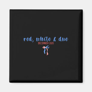 4 juli graviditetsannonsering Mama Patriotisk Magnet