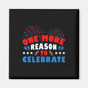4 juli graviditetsmeddelande magnet