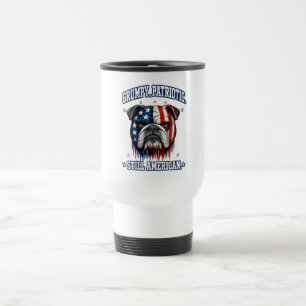 4 juli-grym patriotisk bulldogg-resemugg resemugg