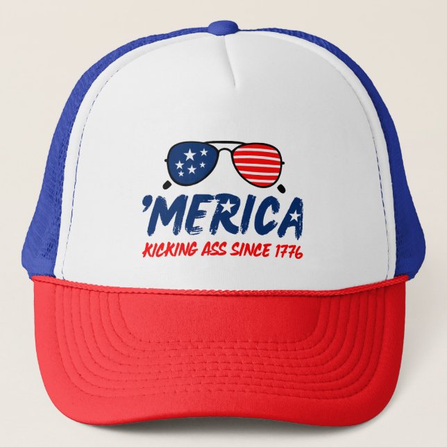 4 juli Hat, USA Cap, American flagga Keps (Framsida)