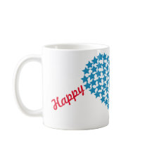 4 juli hjärtan kaffemugg